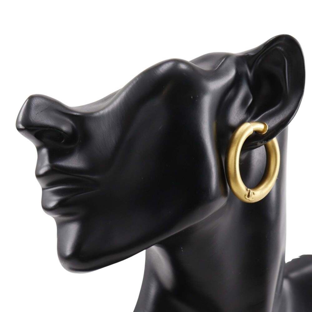 CHANEL Authentic Vintage Gold Earrings - Picture 2 of 13